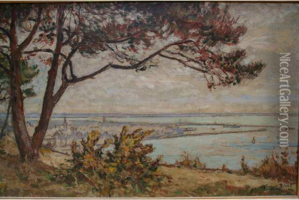 Le Havre Vu De Sainte Adresse Oil Painting - Georges Binet