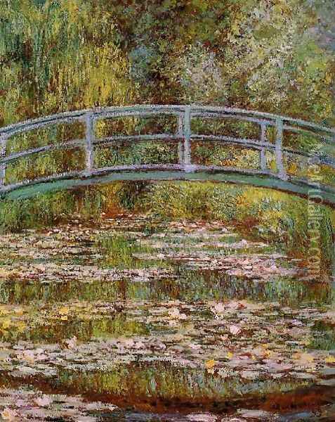 The Water Lily Pond Aka Japanese Bridge Oil Painting - Claude Oscar Monet