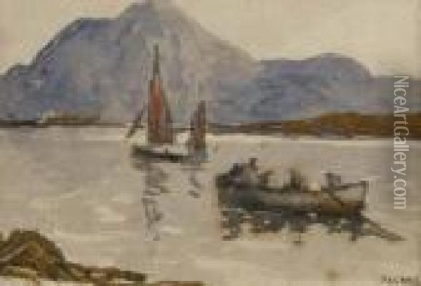 Galway Fishers Oil Painting - James Humbert Craig
