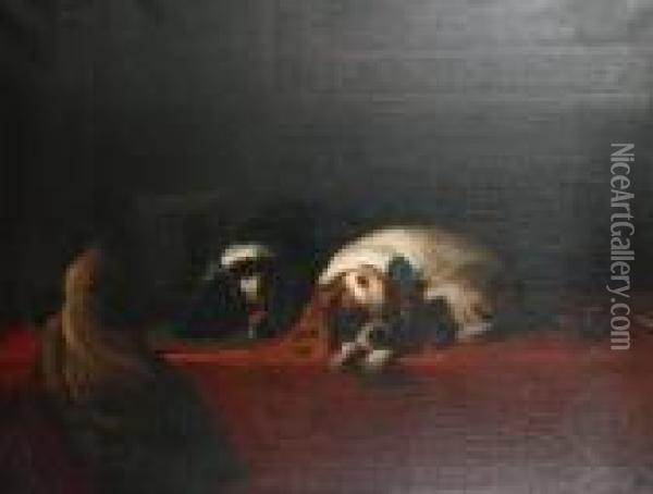 The Cavalier's Pets Oil Painting - Landseer, Sir Edwin
