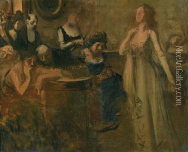 Le Recital Oil Painting - Jean-Louis Forain