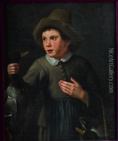 Le Jeune Marchand De Canard Oil Painting - Jacob Gerritsz Cuyp
