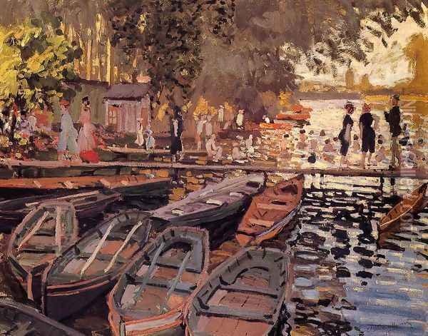 Bathers At La Grenouillere Oil Painting - Claude Oscar Monet