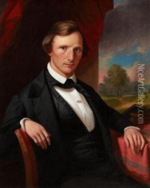 Portrait Of A Man Oil Painting - John Francis