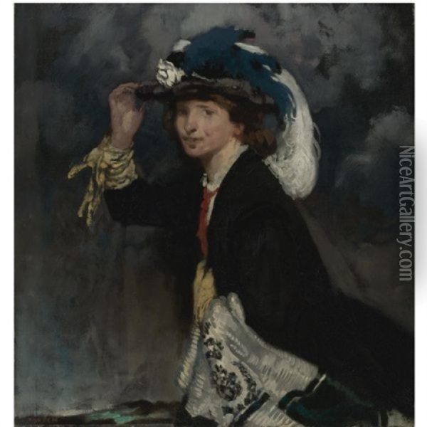 The Shower Oil Painting - Sir William Orpen