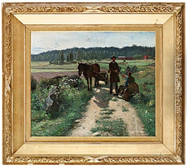Roslagen Oil Painting - Robert Karl Lundberg