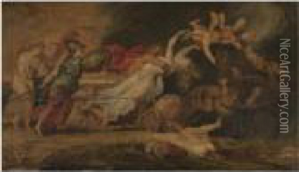 The Rape Of Proserpine Oil Painting - Peter Paul Rubens