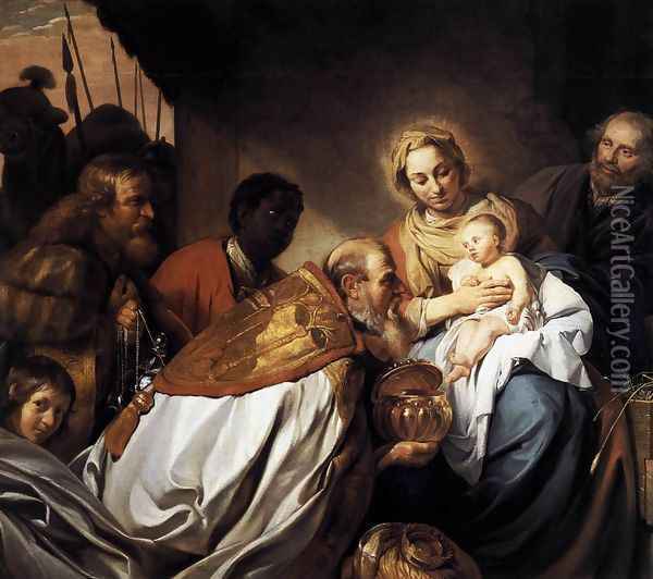 Adoration of the Magi 1674 Oil Painting - Jan De Bray