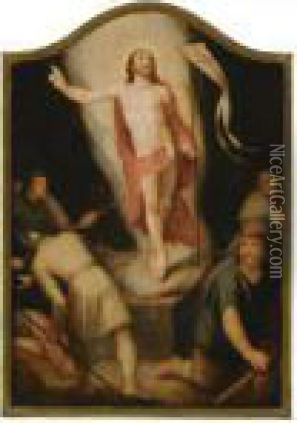 The Resurrection Of Christ Oil Painting - Cornelis Cornelisz Van Haarlem