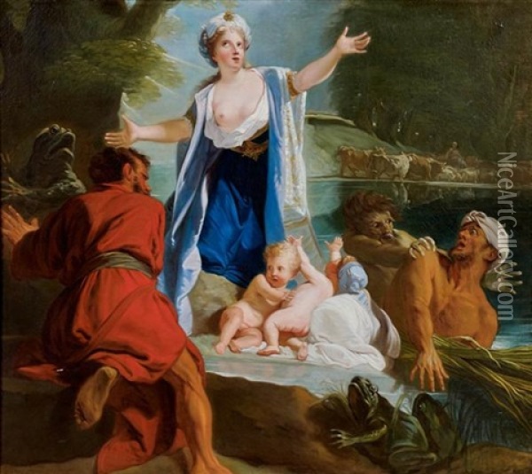 Latone Et Les Paysans De Lycie Oil Painting - Jean-baptiste Jouvenet