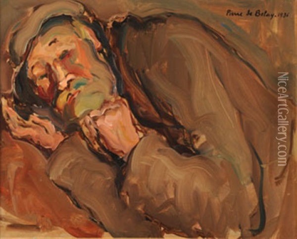 Le Clochard Oil Painting - Pierre De Belay