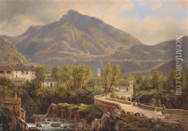 Motiv Aus Sudtirol Oil Painting - Josef Erler
