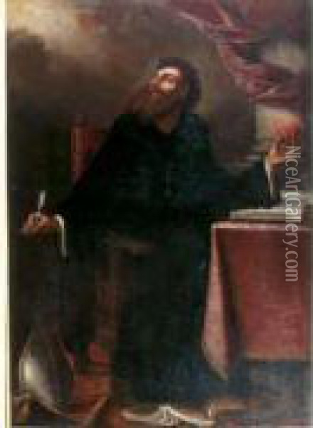 Saint Augustin Oil Painting - Juan De Valdes Leal
