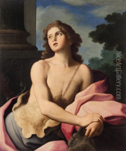 San Giovanni Battista Oil Painting - Giovanni Domenico Cerrini