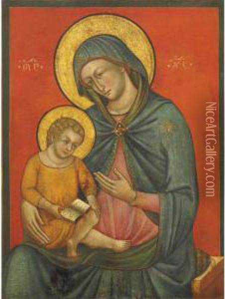 Madonna Col Bambino Oil Painting - Caterino Veneziano
