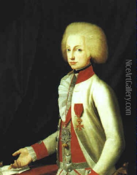 Ferdinand Iii, Grosherzog Von Toskana, Sohn Kaiser Leopolds Ii. Oil Painting - Joseph Hickel