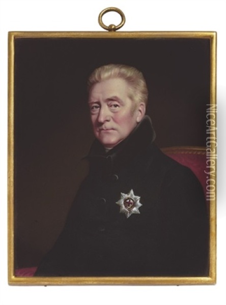 George John, 2nd Earl Spencer, K.g. Oil Painting - Henry-Pierce Bone