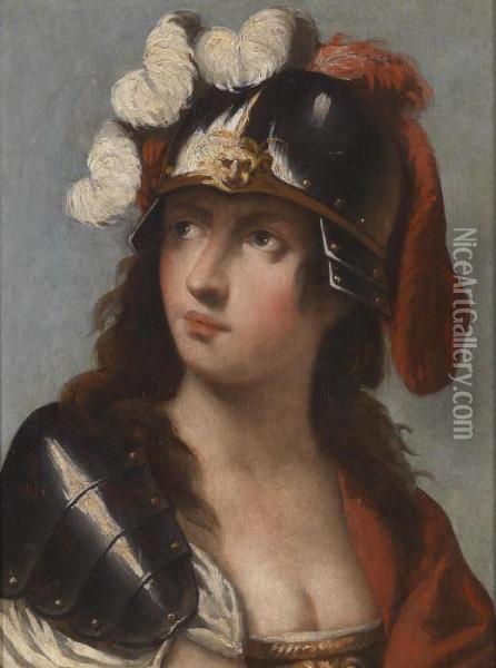 The Goddess Minerva Oil Painting - Pietro Della Vecchio