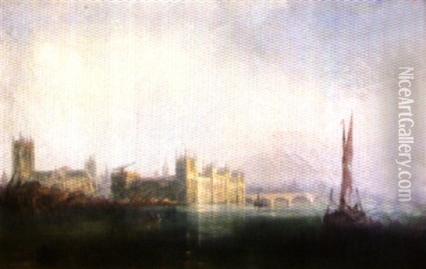 Le Nouveau Parlement De Londres Oil Painting - Francois (Pierre Bernard) Barry