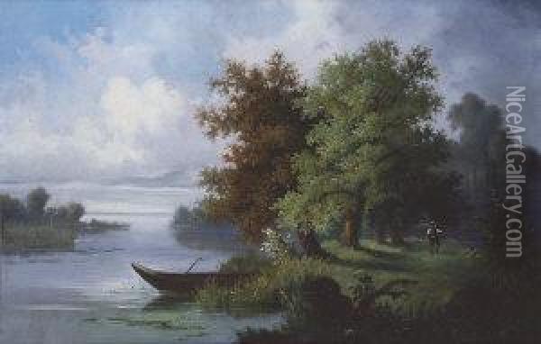 Lindenberg, North Holland Oil Painting - Franz Richard Unterberger