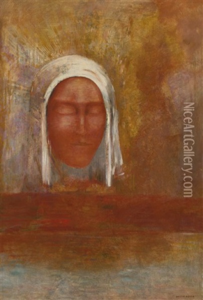 La Vierge D'aurore Oil Painting - Odilon Redon