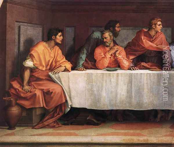 The Last Supper (detail 2) 1520 Oil Painting - Andrea Del Sarto