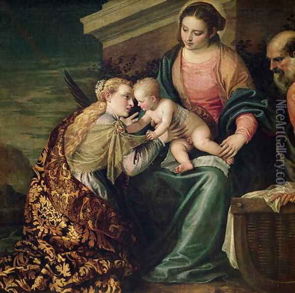 The Mystic Marriage of St. Catherine of Alexandria Oil Painting - Paolo Veronese (Caliari)
