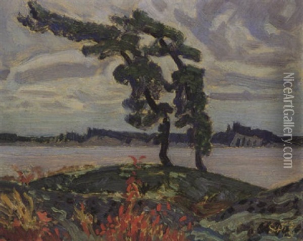 Sturgeon Bay, Pointe-au-baril, Ont. Oil Painting - James Edward Hervey MacDonald