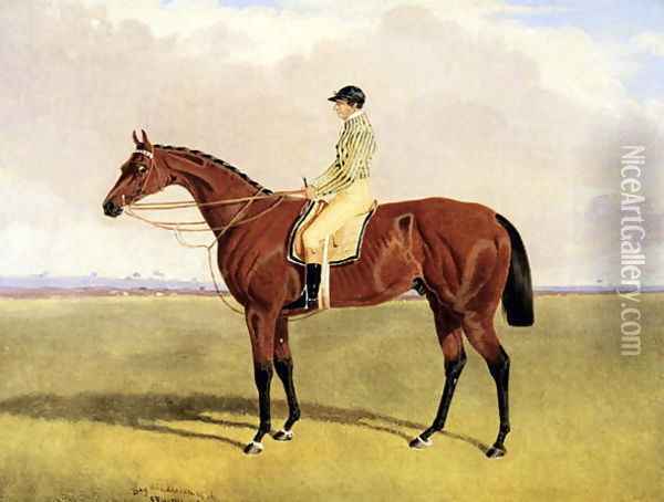 'Bay Middleton' with Robinson, 1836 Oil Painting - John Frederick Herring Snr