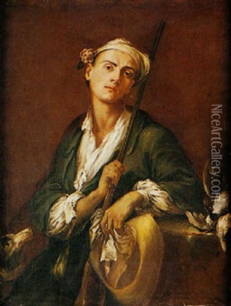 Giovanni Cacciatore Oil Painting - Giuseppe Maria Crespi