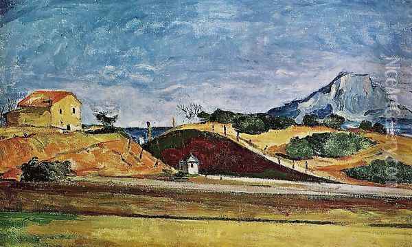 The Railway Cutting Oil Painting - Paul Cezanne