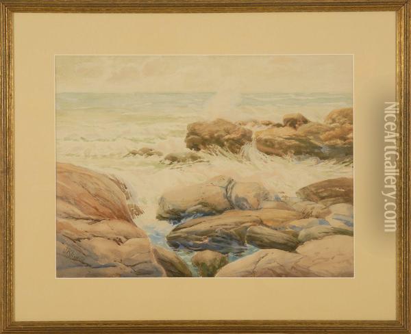 Ocean Point, Maine Oil Painting - Josephine Klippart