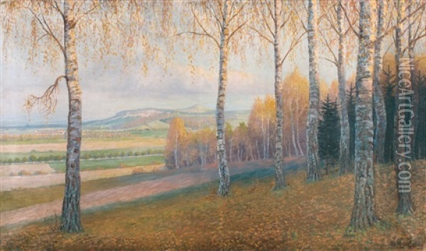 Brizy Oil Painting - Bedrich (Friedrich) Zenisek