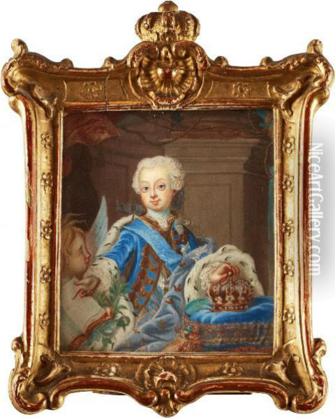 Konung Gustav Iii Som Kronprins Oil Painting - Niclas II Lafrensen
