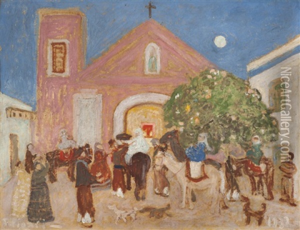 Boda En El Pueblo Oil Painting - Pedro Figari