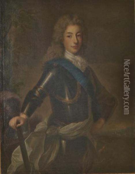 Portrait D'un Jeune Prince En Cuirasse Oil Painting - Pierre Gobert