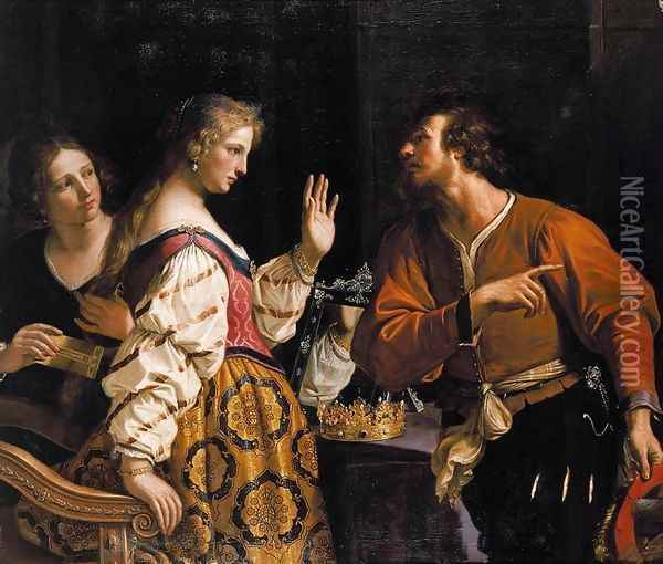 Semiramis Called to Arms 1645 Oil Painting - Giovanni Francesco Barbieri