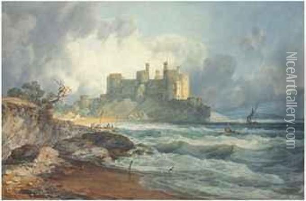 Conway Castle, North Wales Oil Painting - Joseph Mallord William Turner