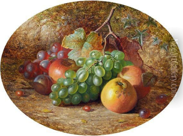 Still Life With Fruit Oil Painting - Charles Archer