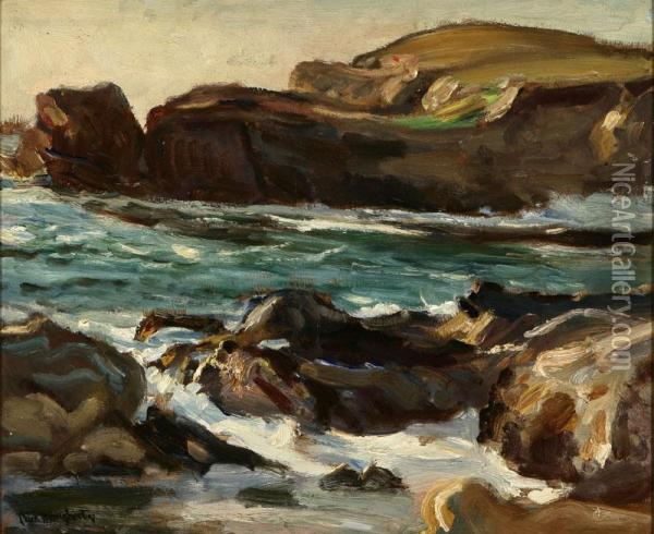 California Coastal Oil Painting - Paul Dougherty
