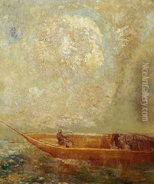 Le Barque Oil Painting - Odilon Redon
