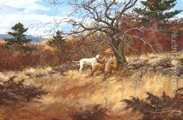 Wild Orchard Oil Painting - John Macallan Swan