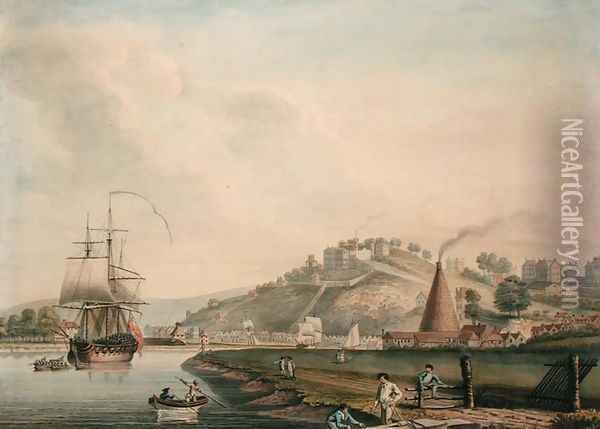 Clifton from the River Avon Oil Painting - Nicholas Pocock
