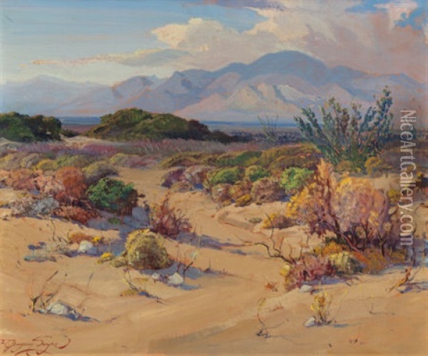 California Valley In Bloom Oil Painting - Fred Grayson Sayre