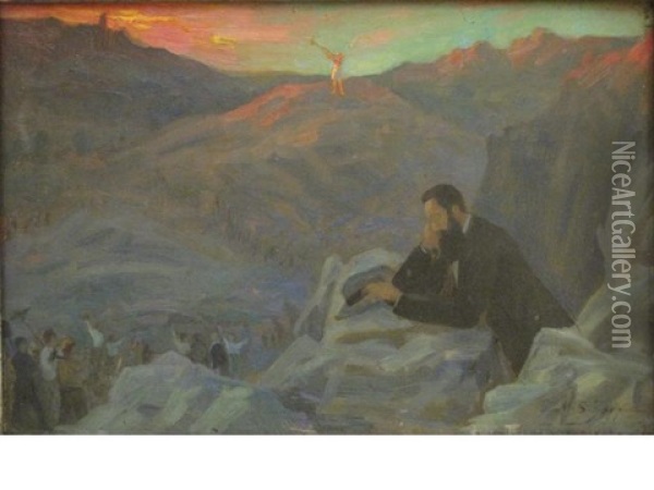 Herzl's Dream Oil Painting - Mark S. Joffe