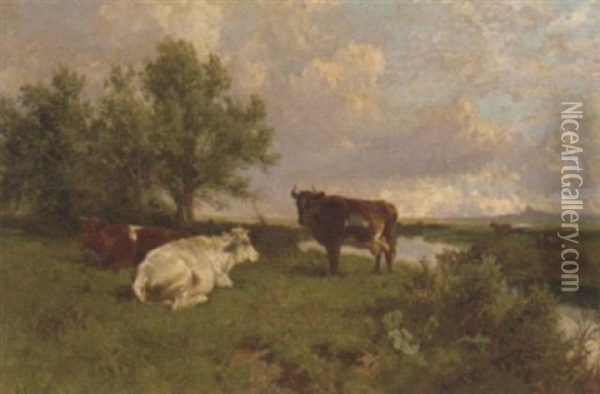 In The Maytime Oil Painting - Charles Collins II