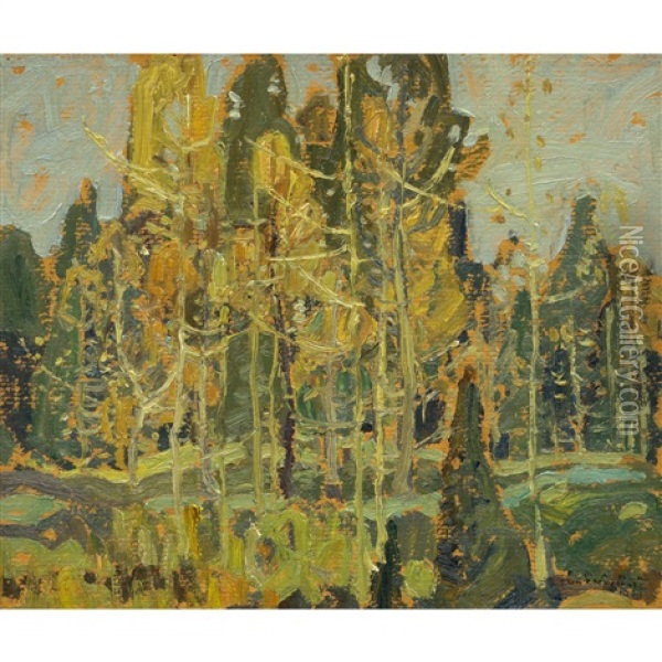 Autumn Landscape Oil Painting - Franklin Carmichael