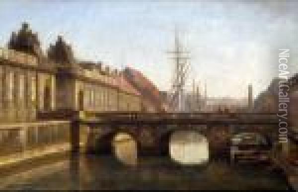 The Palace Of Copenhagen Oil Painting - Axel Johansen