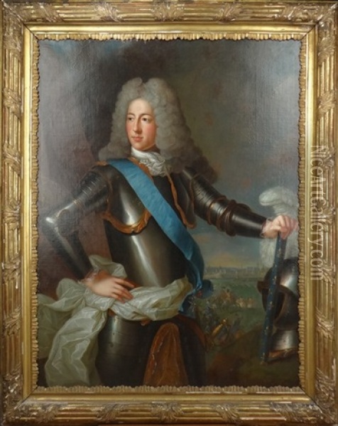 Portrait Du Duc D'orleans Oil Painting - Jean Marc Nattier