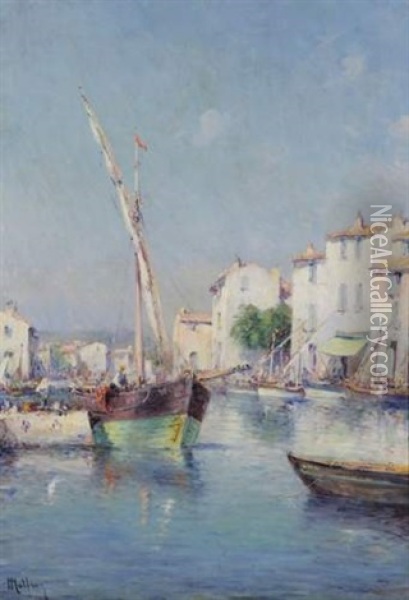 Port Du Midi Oil Painting - Henri Malfroy-Savigny
